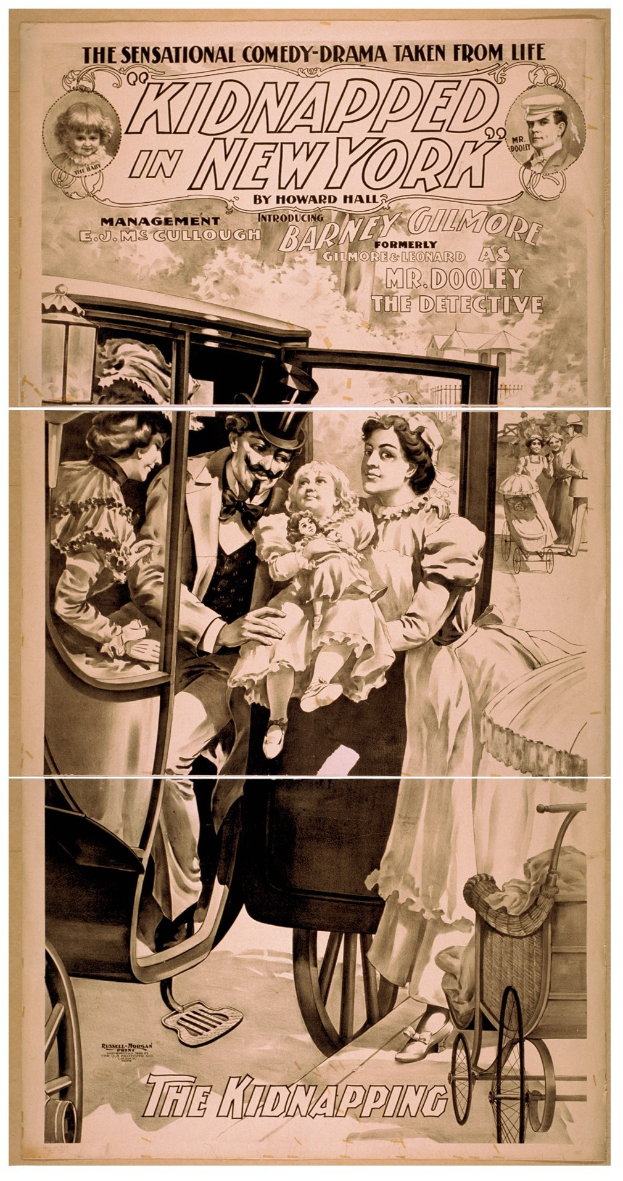 Plakat für den Film "Entführt in New York" mit einer Gruppe besorgter Menschen in einem Fahrzeug, mit dem Titel über dem Bild und einem ernsten, ged├Ąmpften Farbschema.