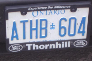 Ein Kennzeichen mit der Aufschrift 'A THB 604' war deutlich zu erkennen.