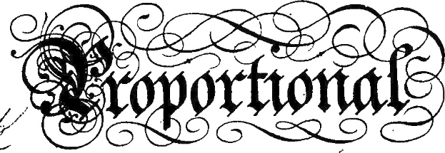 Schwarz-weißer kalligrafischer Schriftzug des Wortes "Konzern" mit kunstvollen Schleifen und Zierlinien.