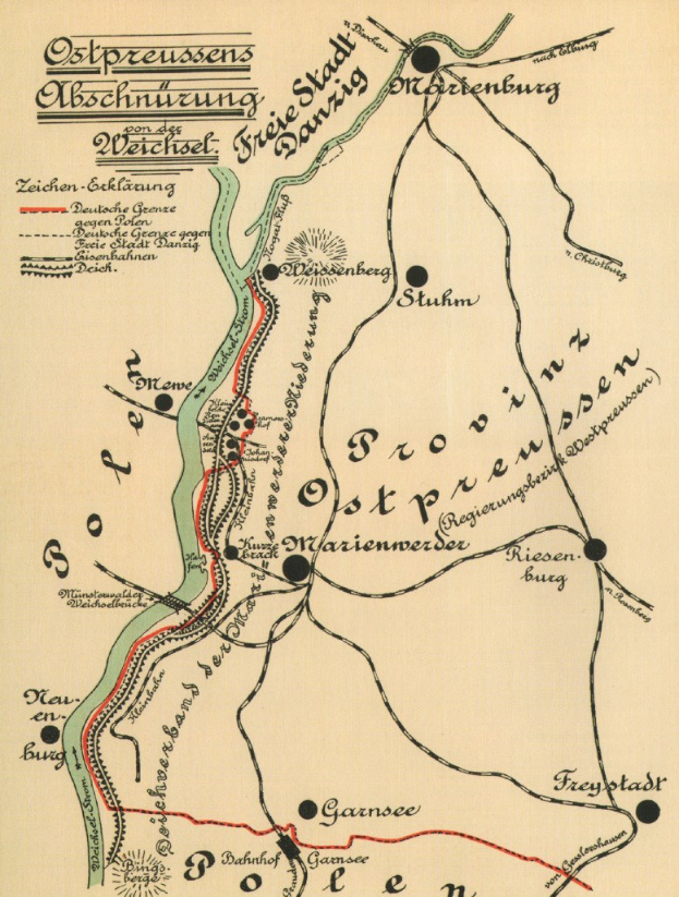 Ausführliche alte Karte von Stuttgart, Deutschland, die Straßen, Gebäude und Sehenswürdigkeiten zeigt, mit zusätzlichem Text über Bevölkerung, Straßen und bekannte Orte.
