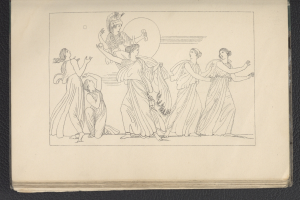 Ein Buchumschlag mit einer lebendigen Illustration einer Gruppe tanzender Frauen